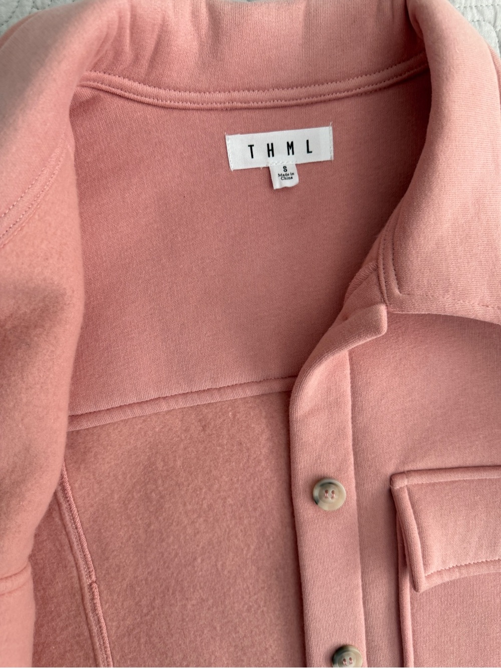 Blusk Pink Button-Front Jacket - Picture 3 of 7